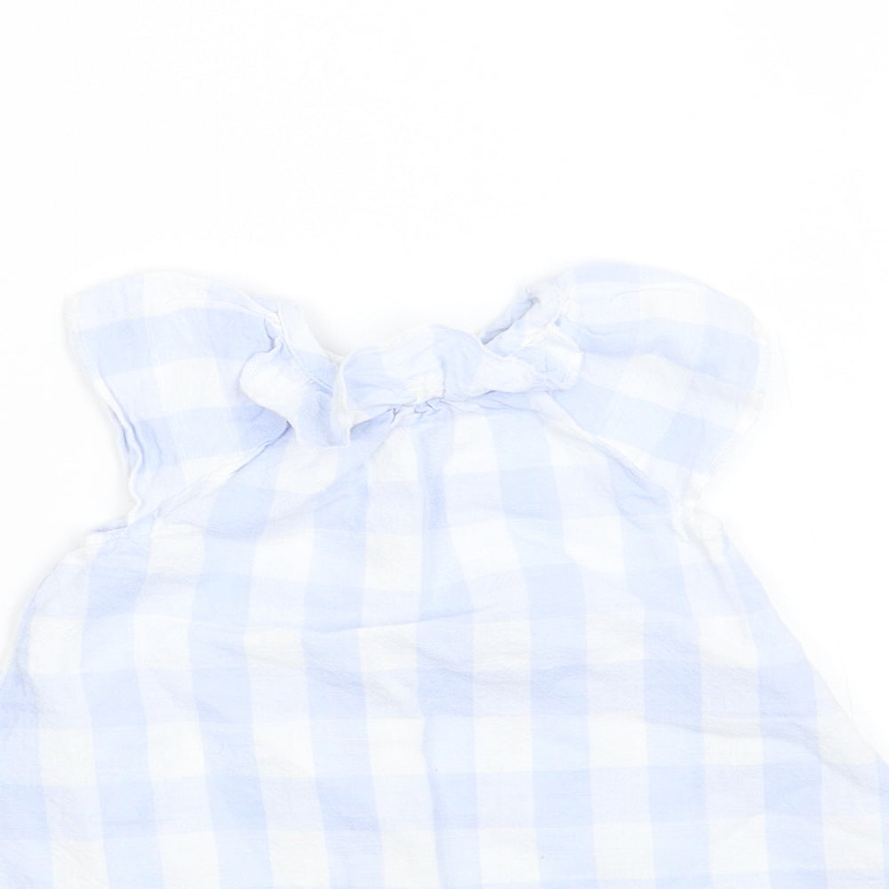 NEXT Girls White Check  A-Line  Size Newborn