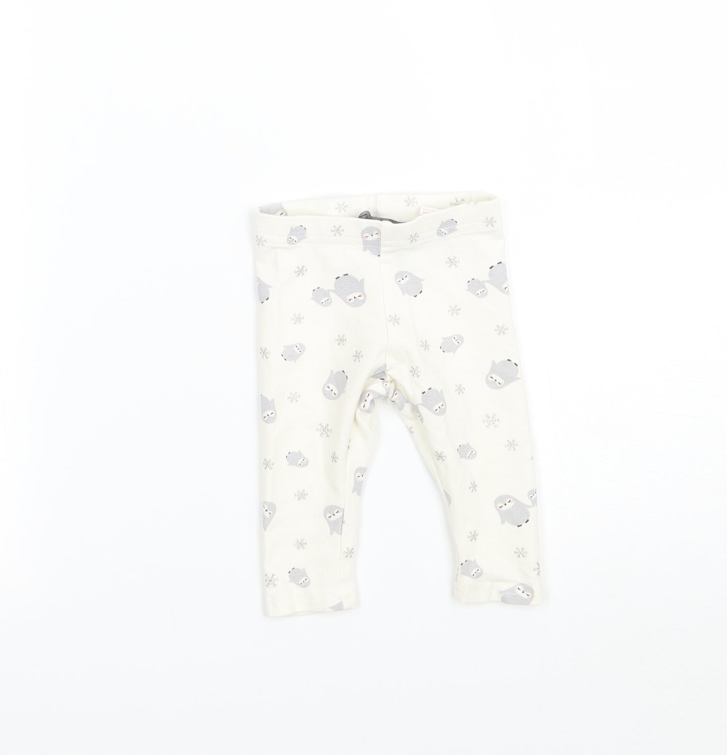 Primark Girls White   Capri Leggings Size 3-6 Months