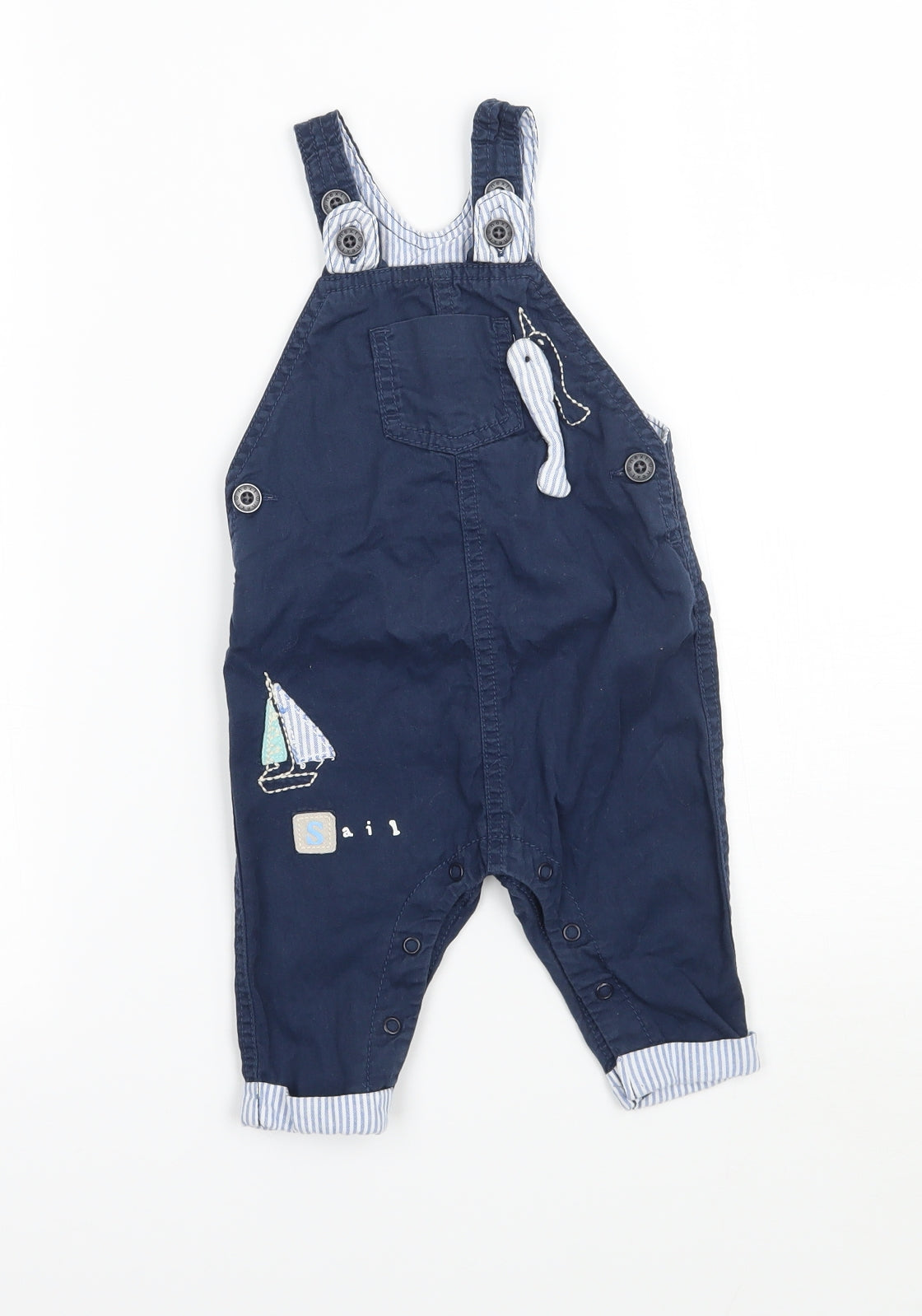 NEXT Boys Blue   Babygrow One-Piece Size 3-6 Months
