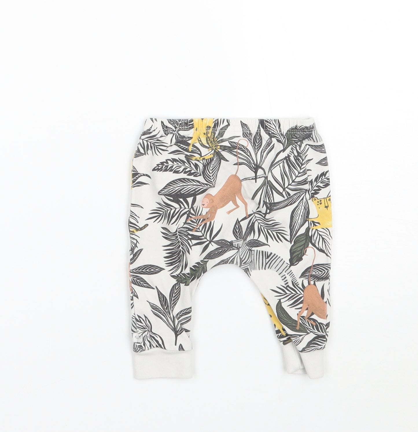 NEXT Girls White   Capri Leggings Size 3-6 Months