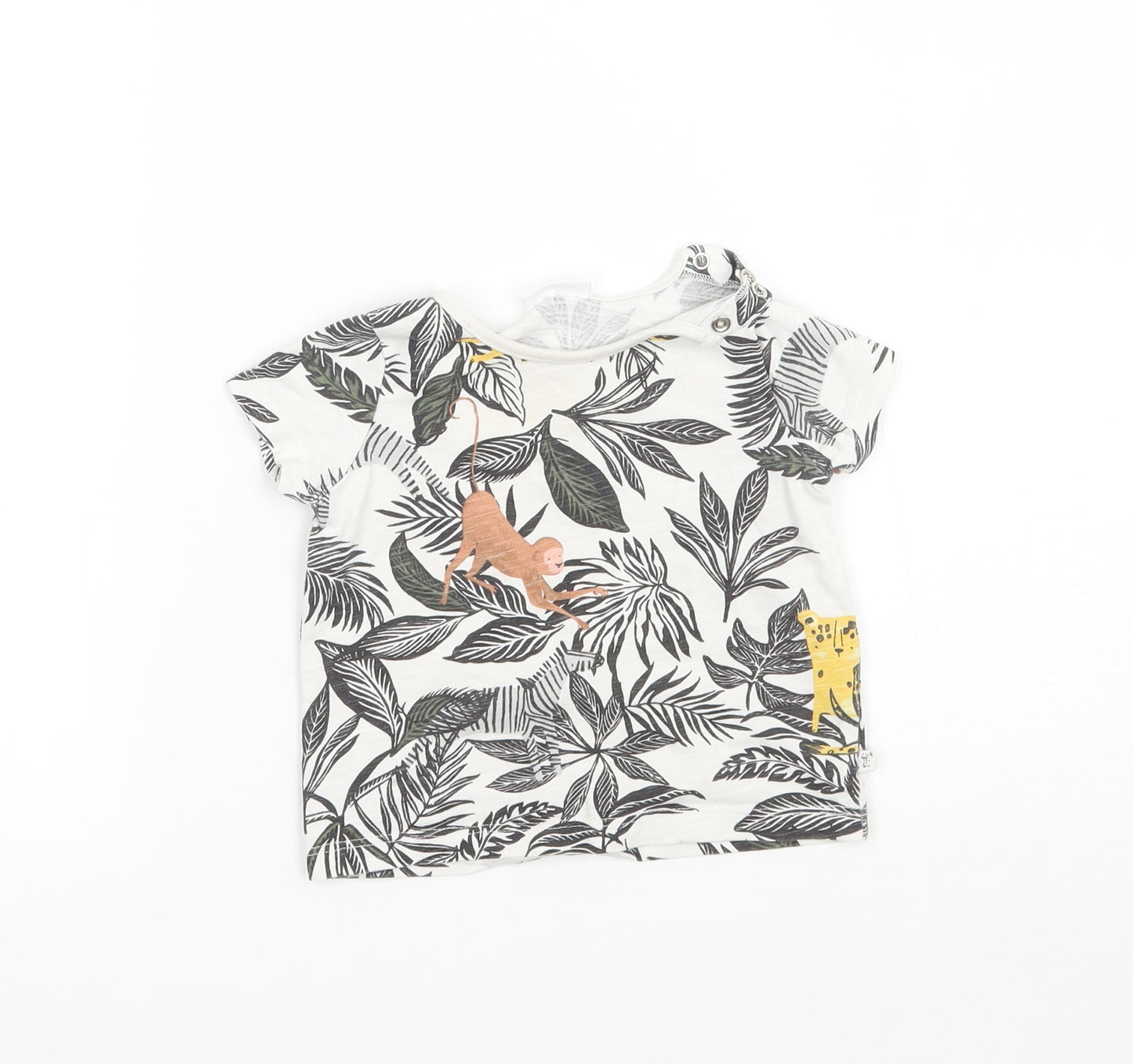 NEXT Girls White   Basic T-Shirt Size 3-6 Months