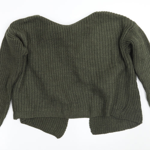 Misspap Womens Green   Pullover Jumper Size M