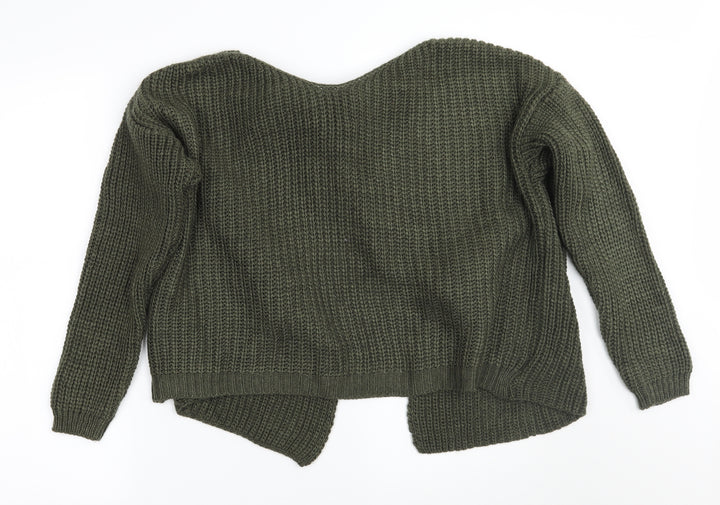 Misspap Womens Green   Pullover Jumper Size M