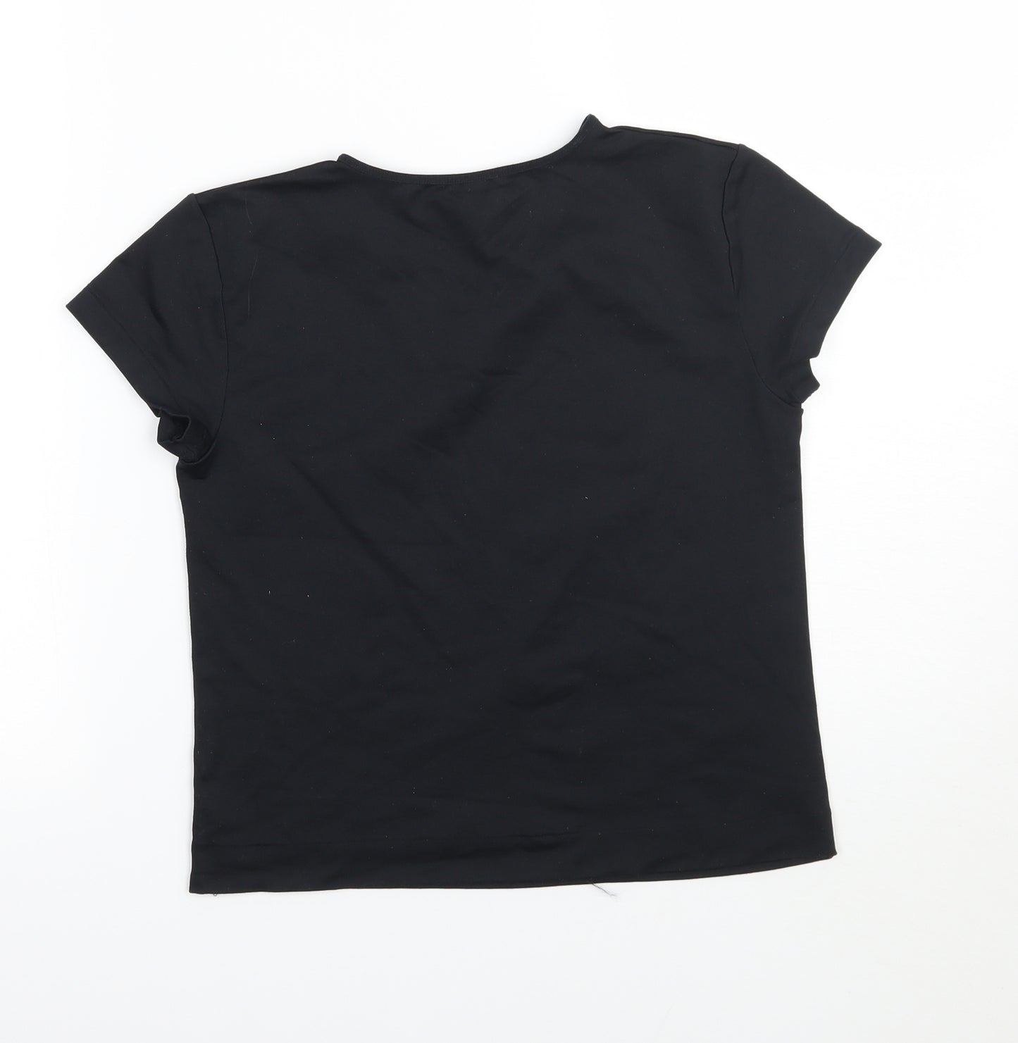 Preworn Womens Black   Basic T-Shirt Size 14