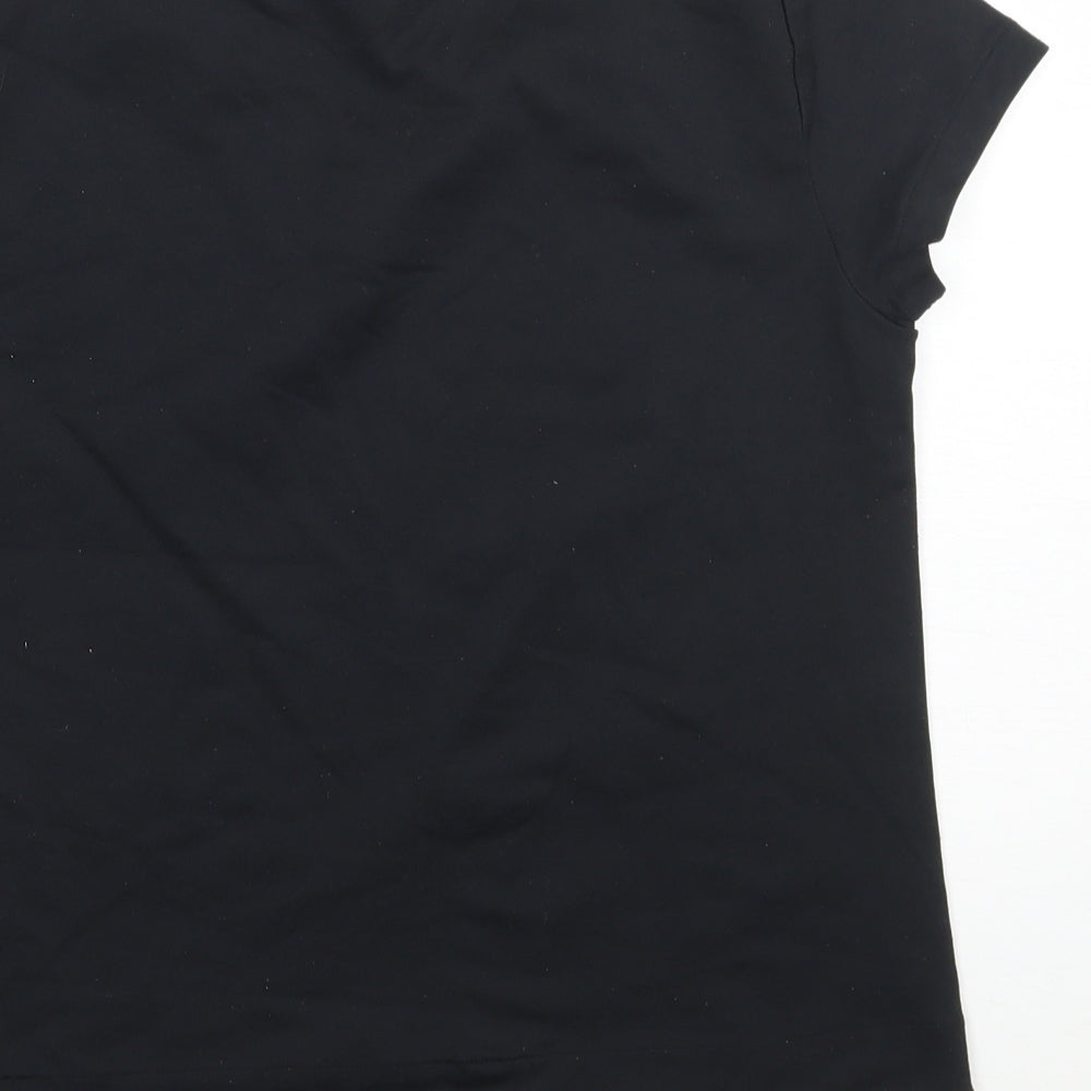 Preworn Womens Black   Basic T-Shirt Size 14