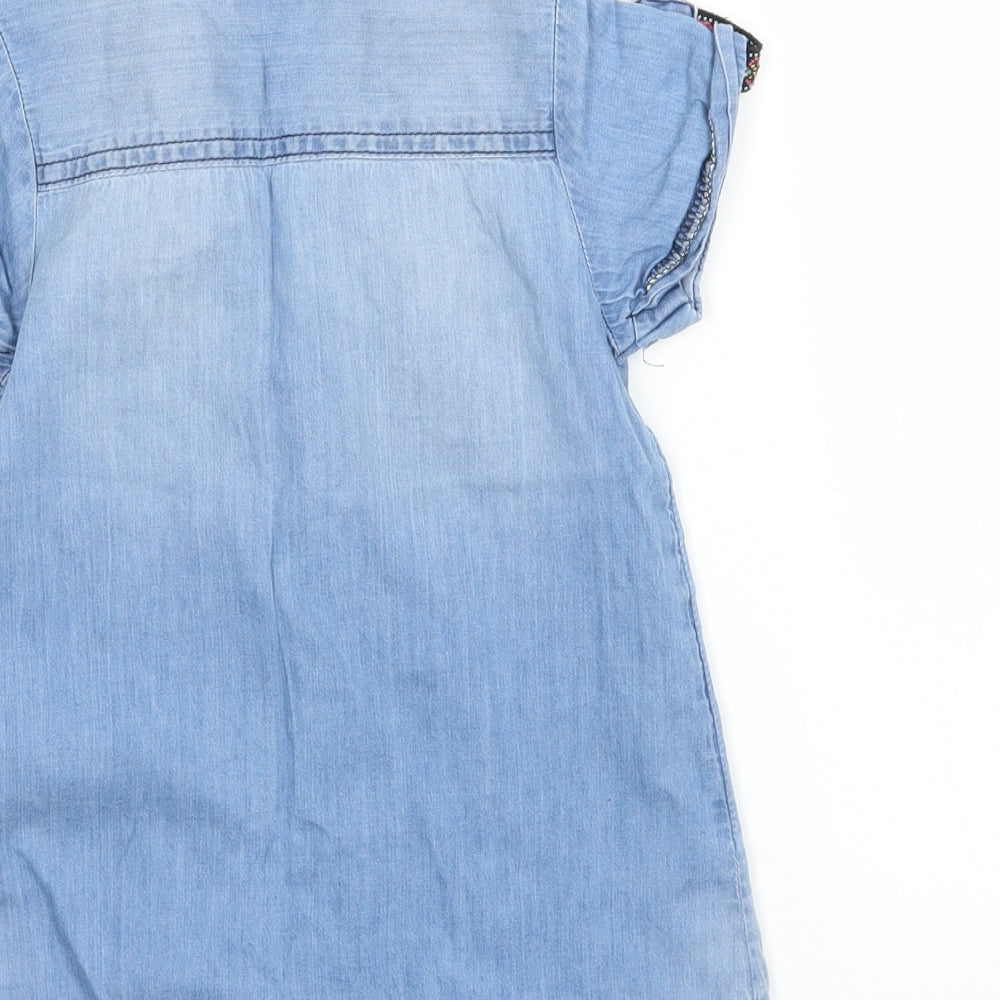 NEXT Girls Blue   Basic Button-Up Size 9-12 Months