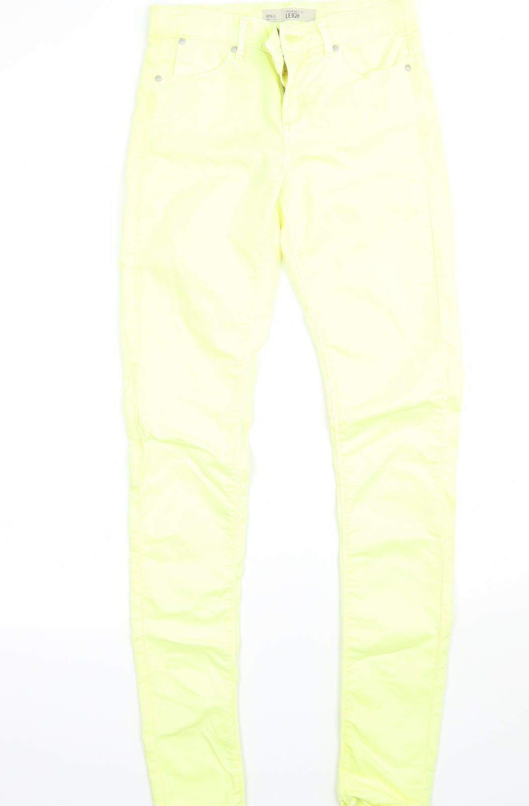 Topshop Womens Green   Skinny Jeans Size 26 L31 in