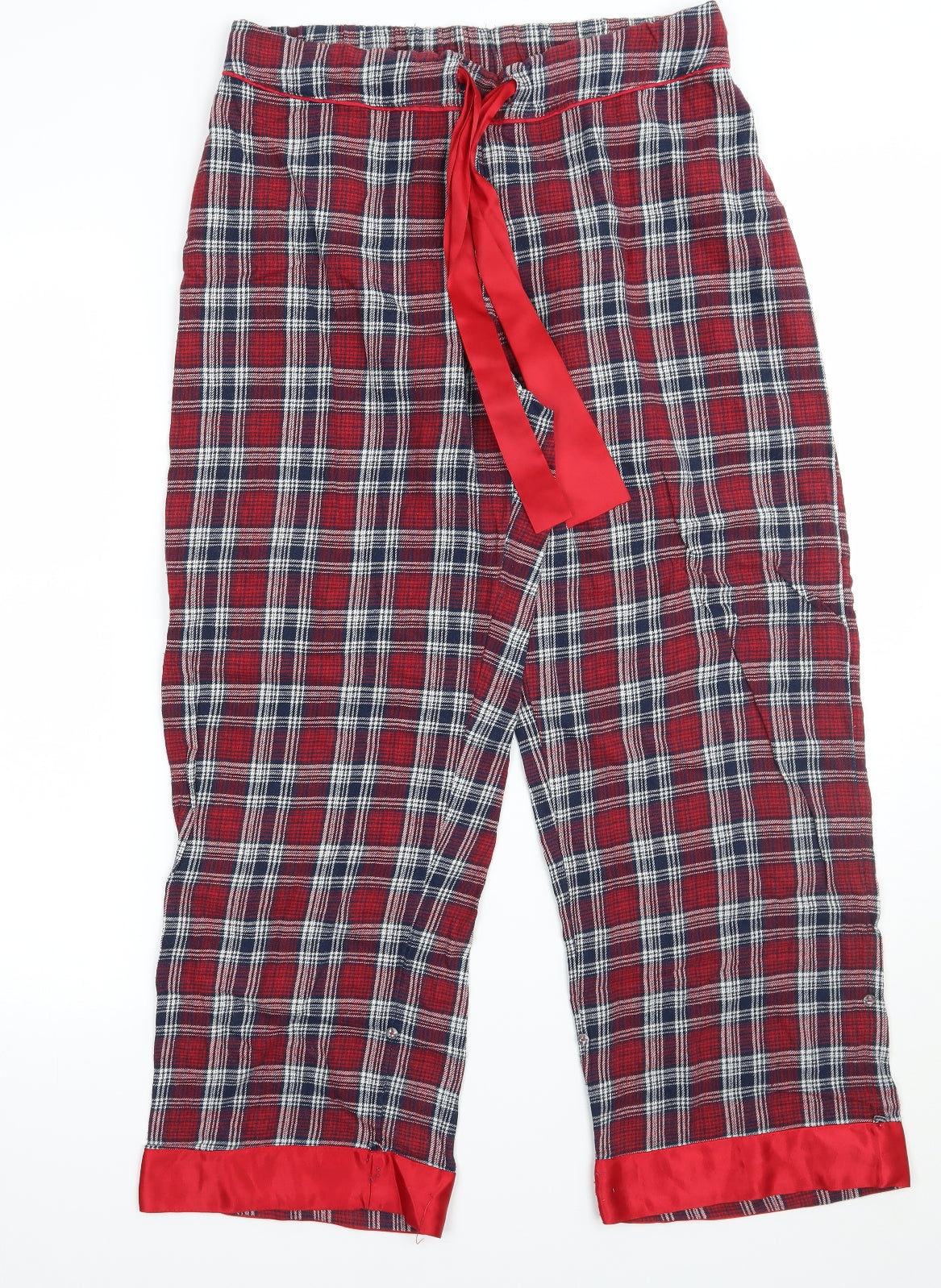 Matalan Womens Red Check   Pyjama Pants Size 12