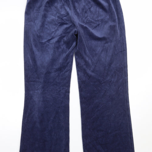 Denim & Co. Womens Blue   Sweatpants Trousers Size 14 L27.5 in