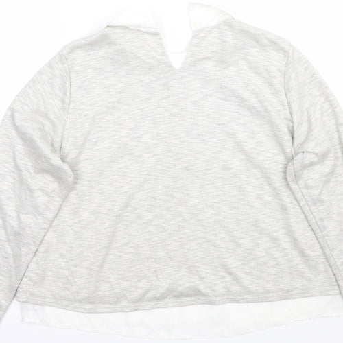 Papaya Womens Grey   Pullover Jumper Size 14