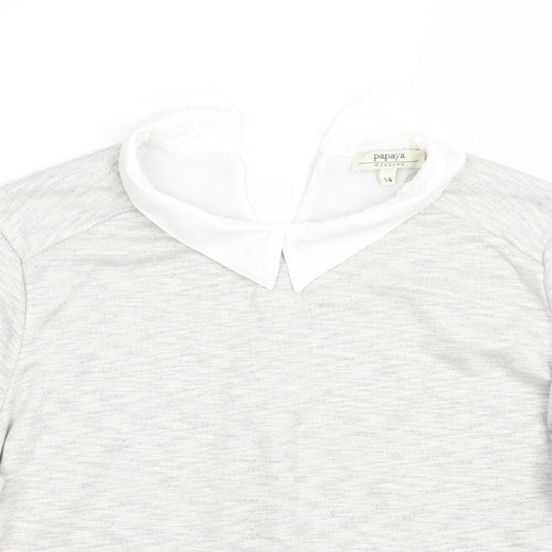 Papaya Womens Grey   Pullover Jumper Size 14