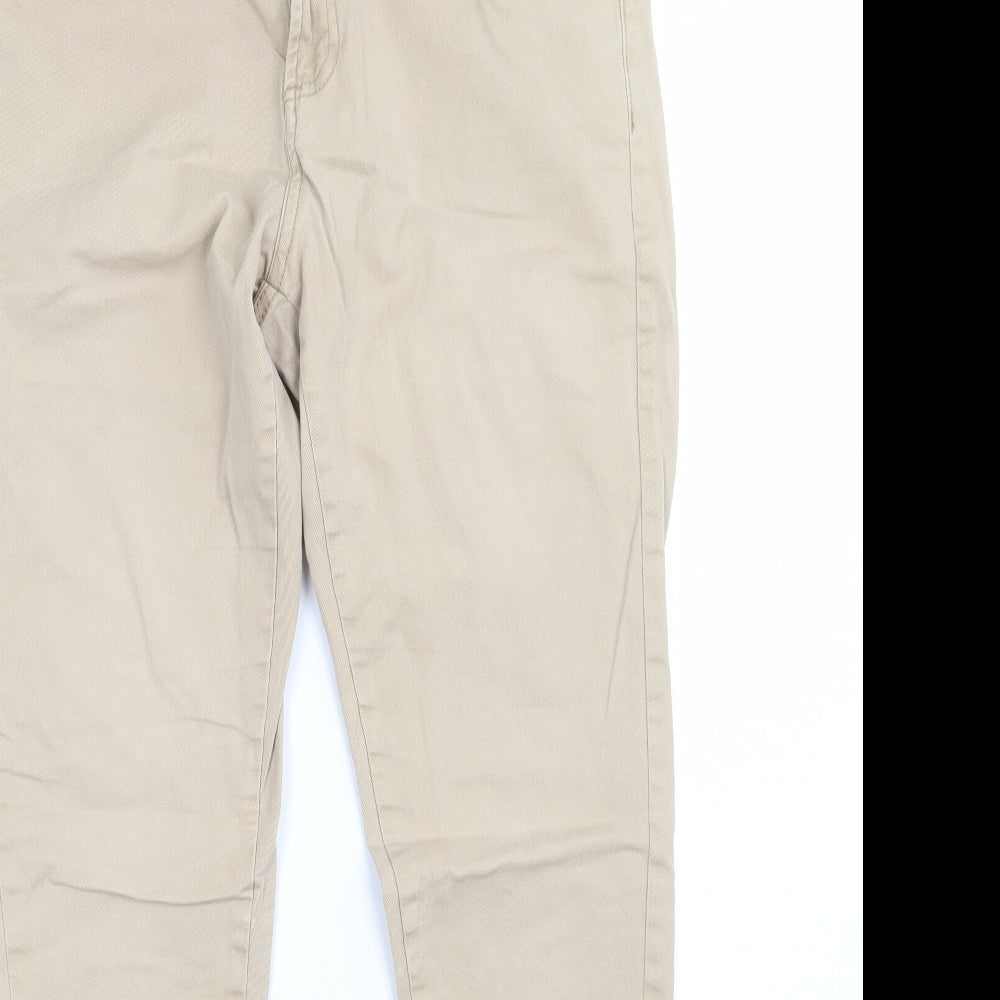 Denim & Co. Womens Beige   Skinny Jeans Size 12 L29 in