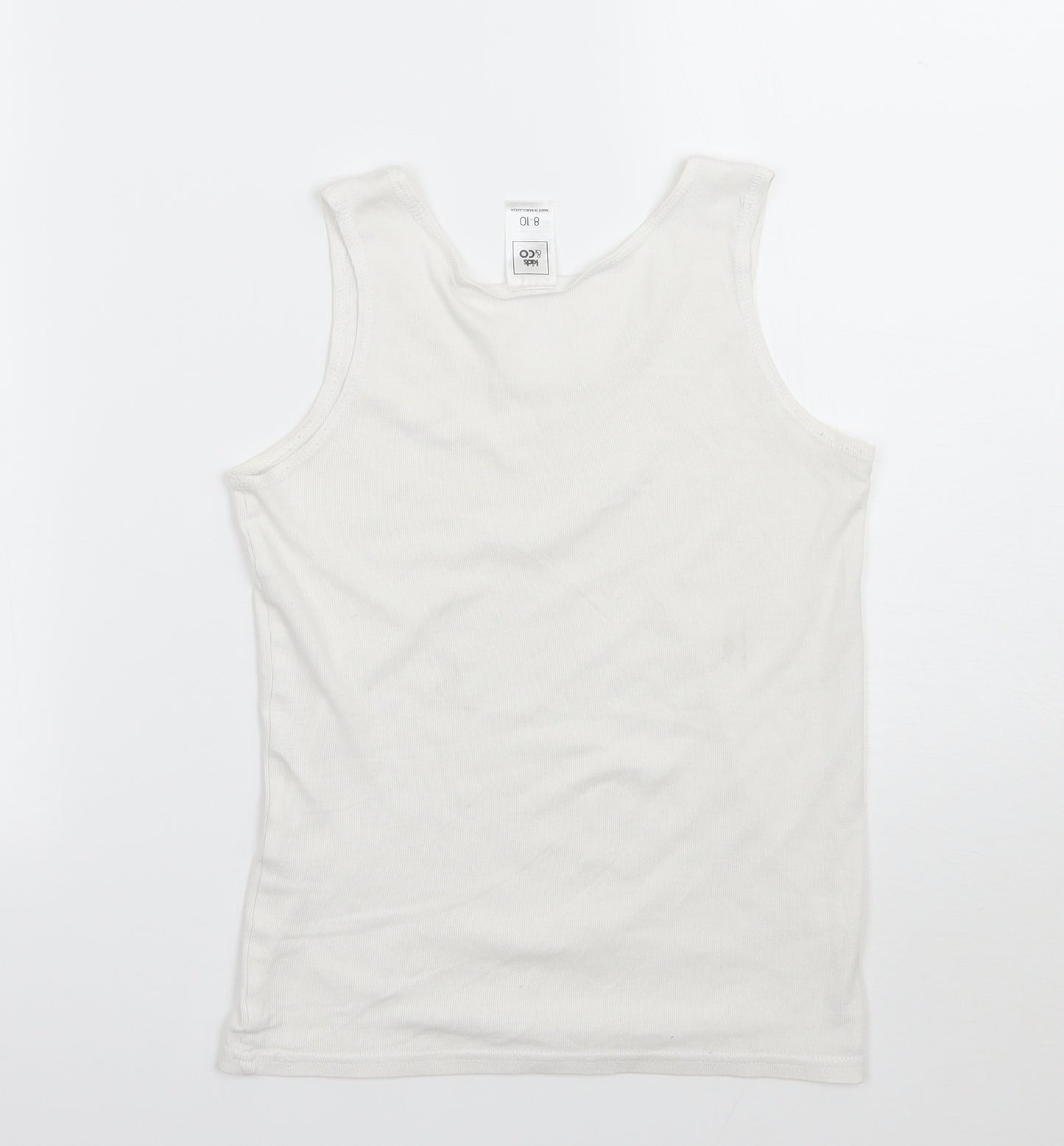 Kids & co Girls White   Basic Tank Size 9 Years