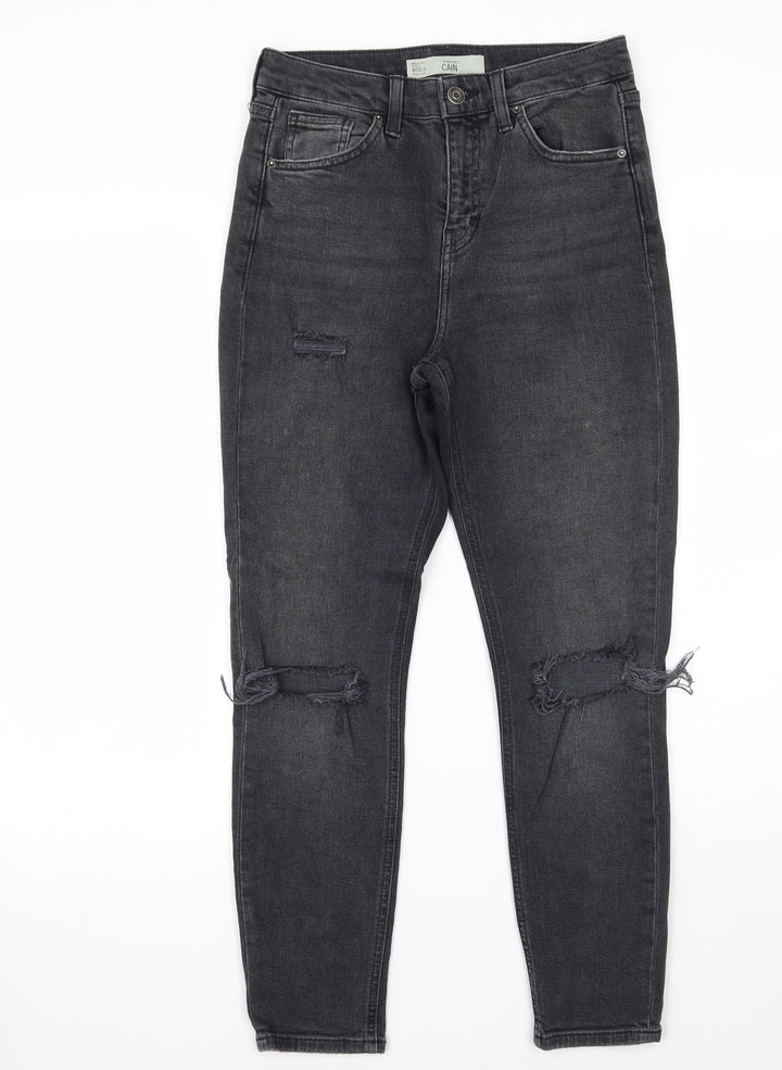 Topshop Womens Black Skinny Jeans Size 28 L25 in