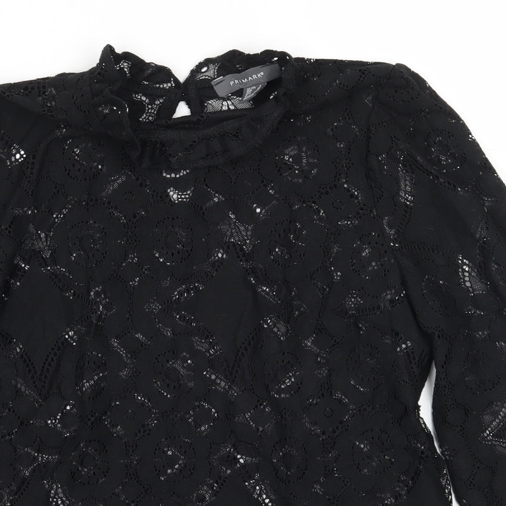 Primark Womens Black   Basic Blouse Size 8
