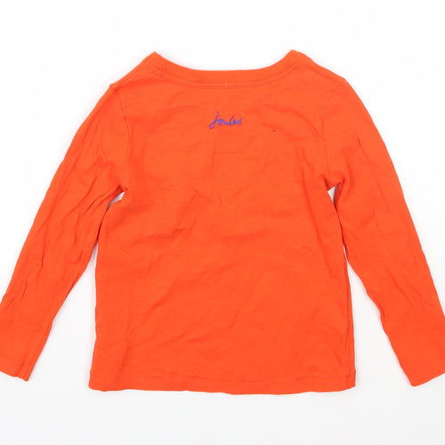 Joules Boys Orange   Basic T-Shirt Size 4 Years