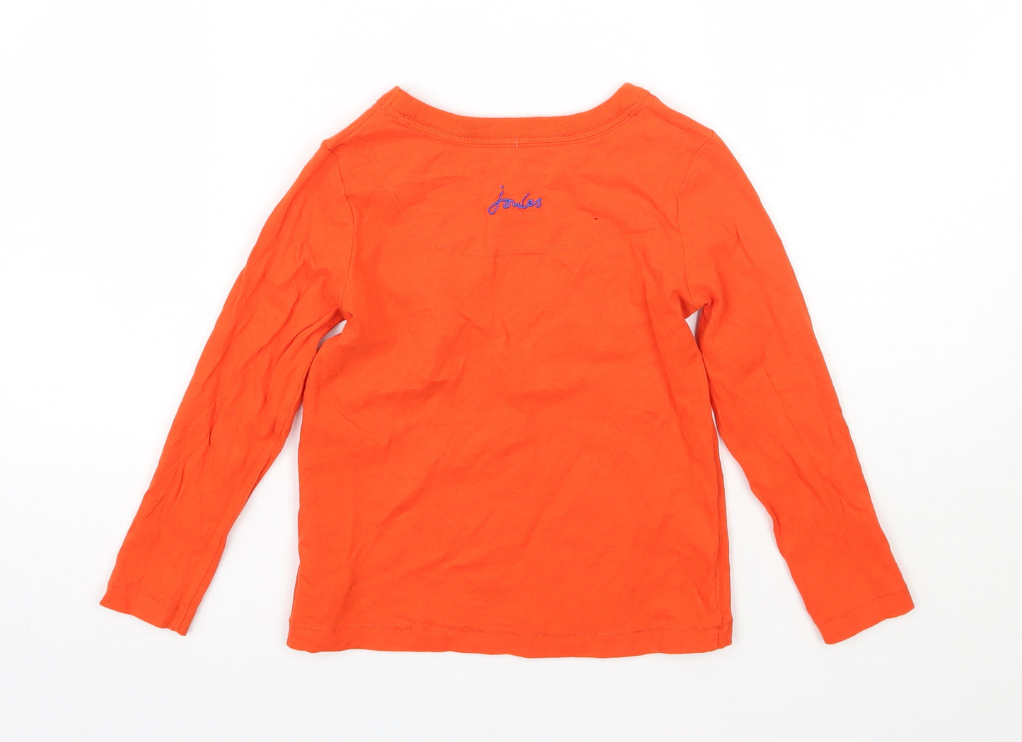 Joules Boys Orange   Basic T-Shirt Size 4 Years
