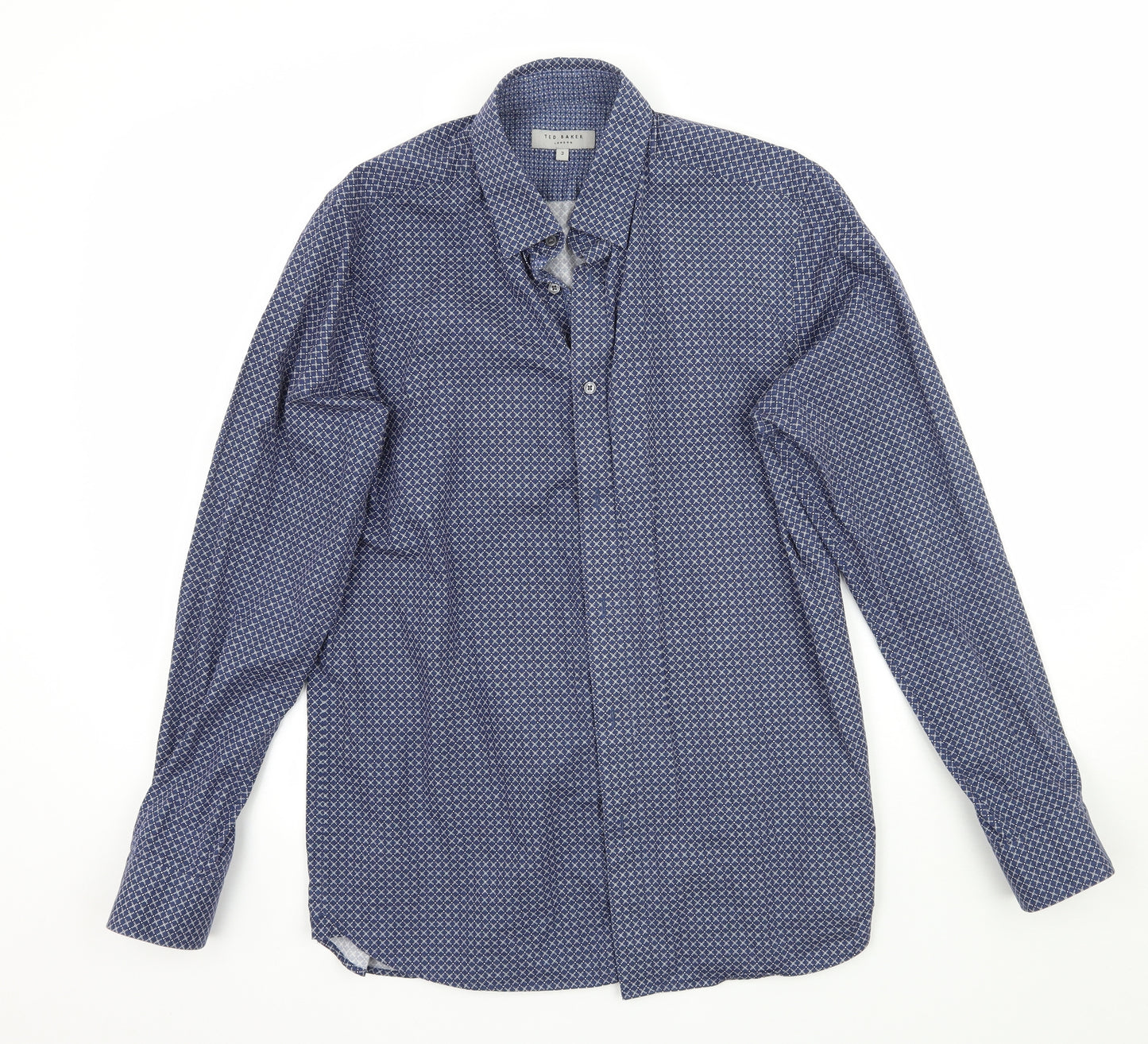 Ted Baker Mens Blue    Button-Up Size M