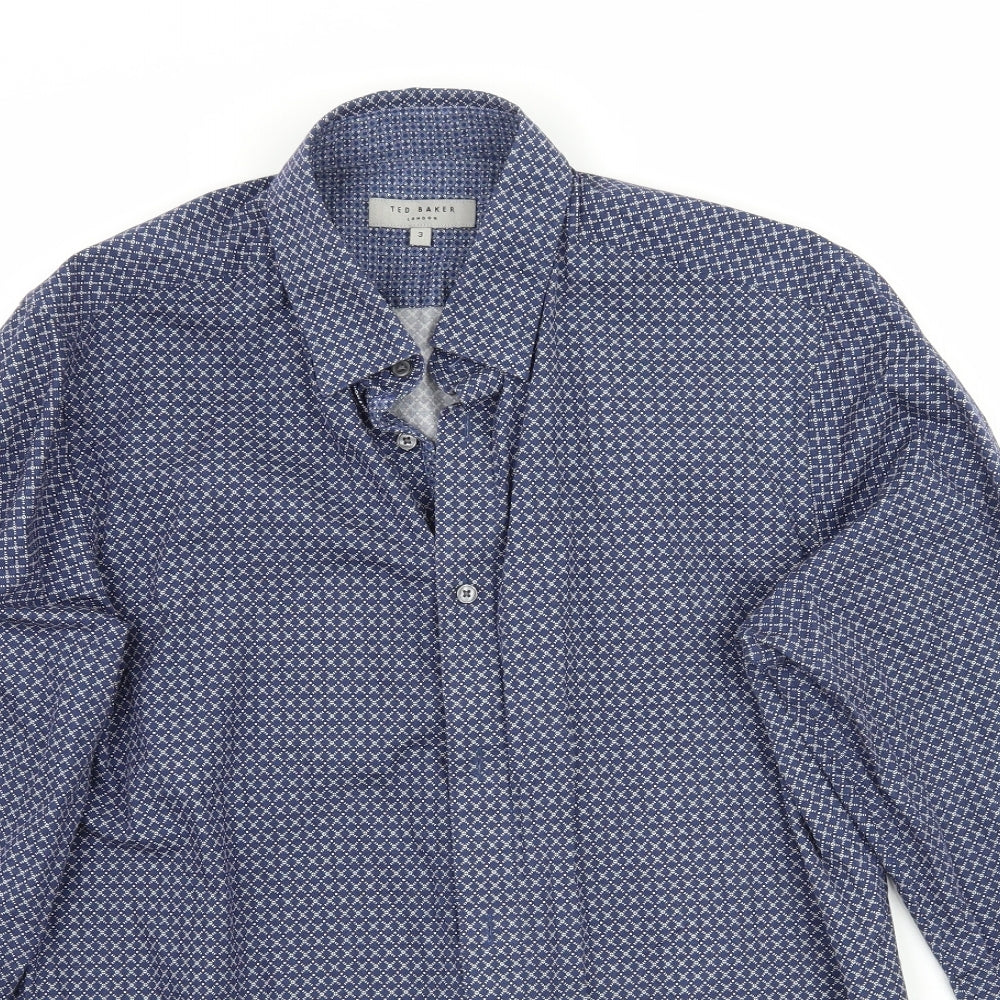 Ted Baker Mens Blue    Button-Up Size M