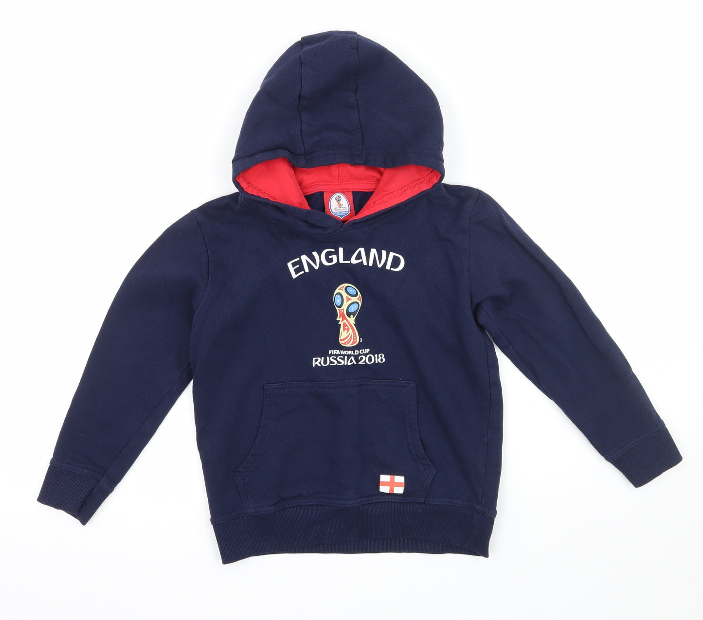 Fifa world cup Girls Blue   Pullover Hoodie Size 7-8 Years  - England