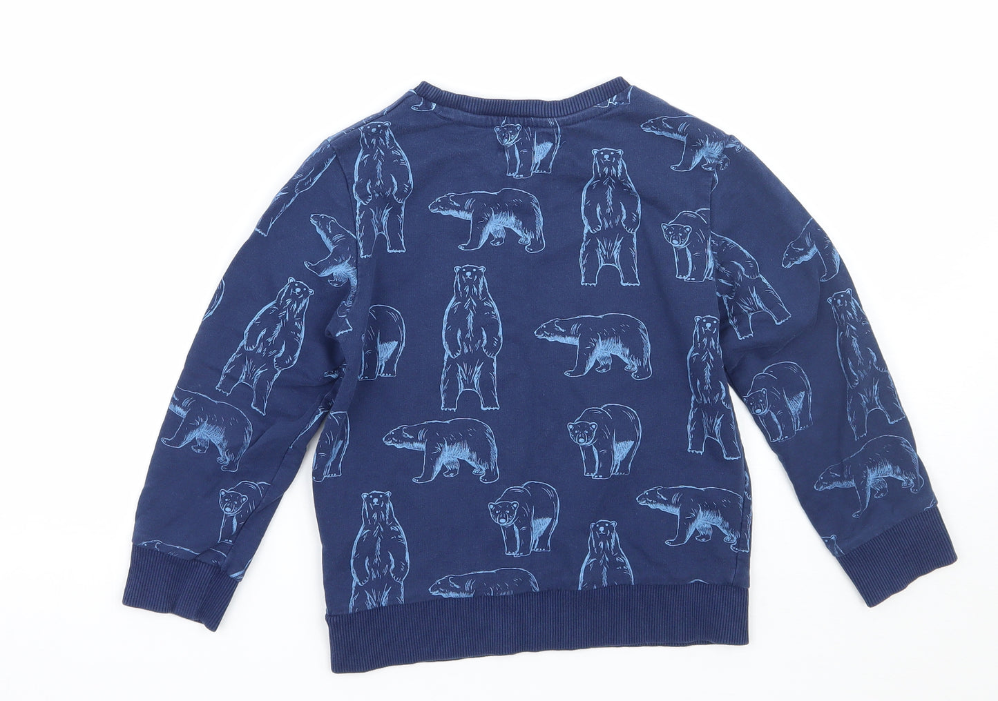 H&M Boys Blue   Pullover Jumper Size 5 Years