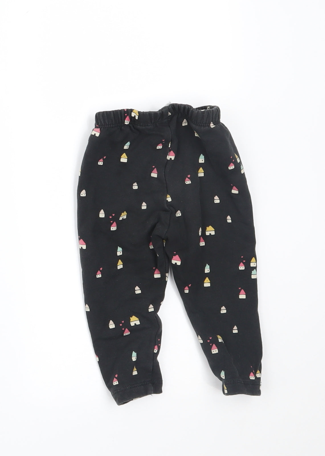 Zara Boys Black Geometric  Jogger Trousers Size 9-12 Months