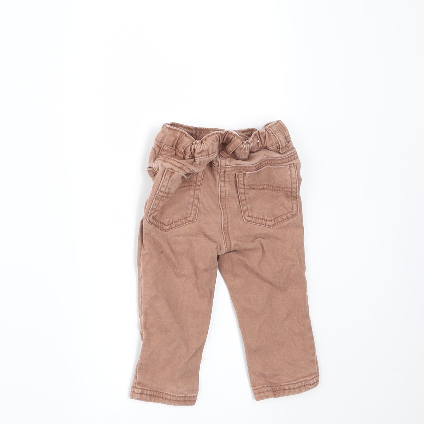 NEXT Boys Beige  Denim Jogger Jeans Size 6-9 Months