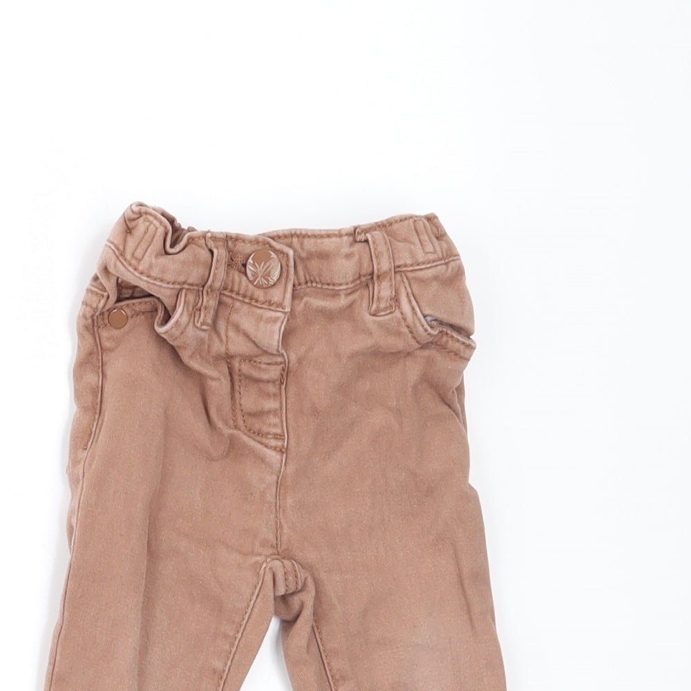 NEXT Boys Beige  Denim Jogger Jeans Size 6-9 Months
