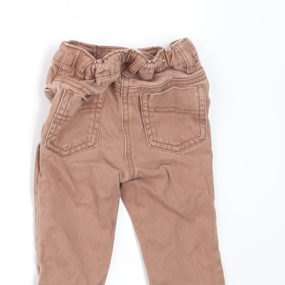 NEXT Boys Beige  Denim Jogger Jeans Size 6-9 Months