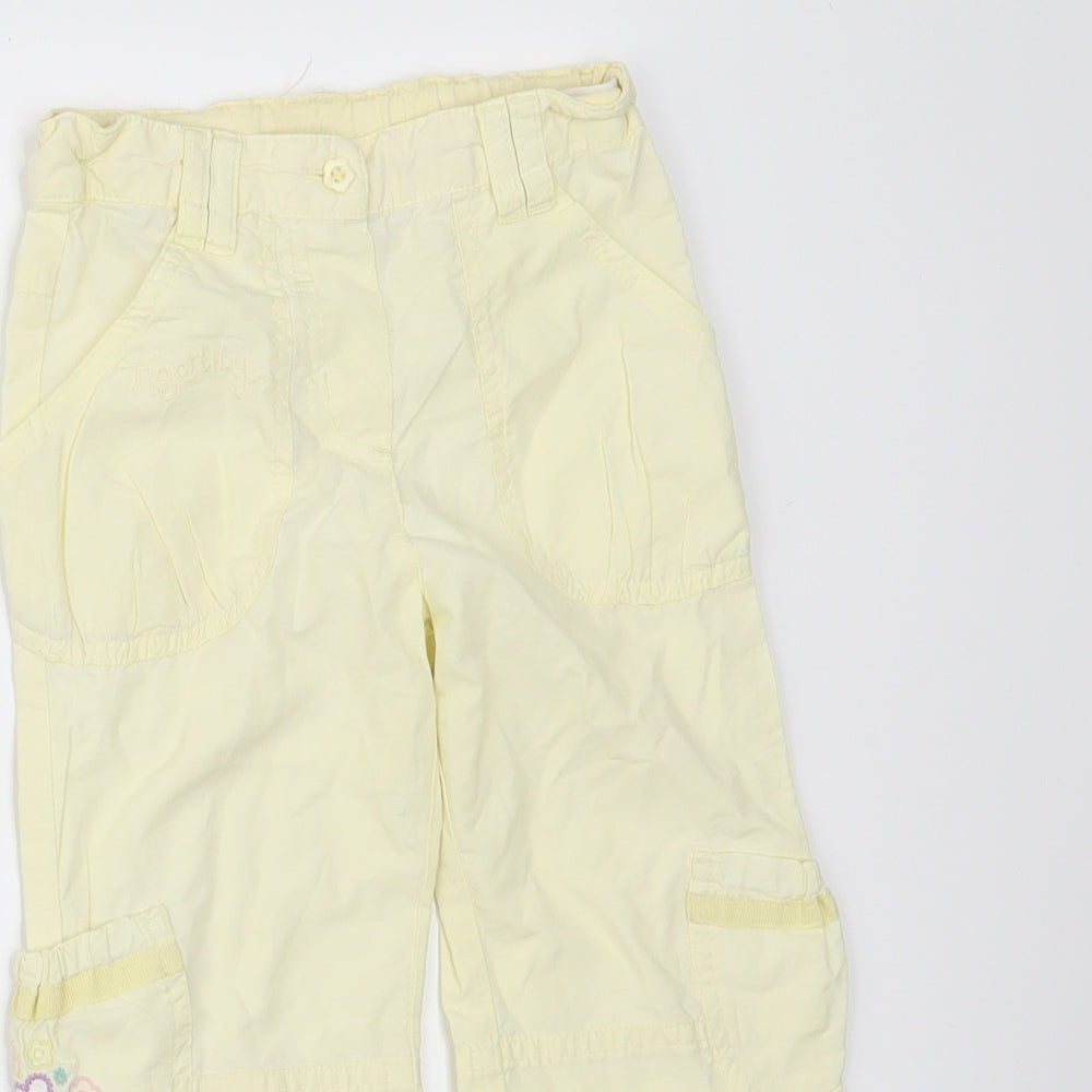 Debenhams Girls Yellow   Jogger Trousers Size 18-24 Months