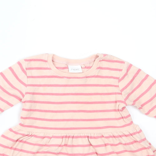 NEXT Girls Pink Striped  A-Line  Size 3-6 Months