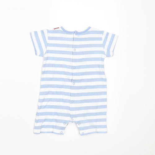mamas & papas Baby Blue Striped  Romper One-Piece Size 3-6 Months