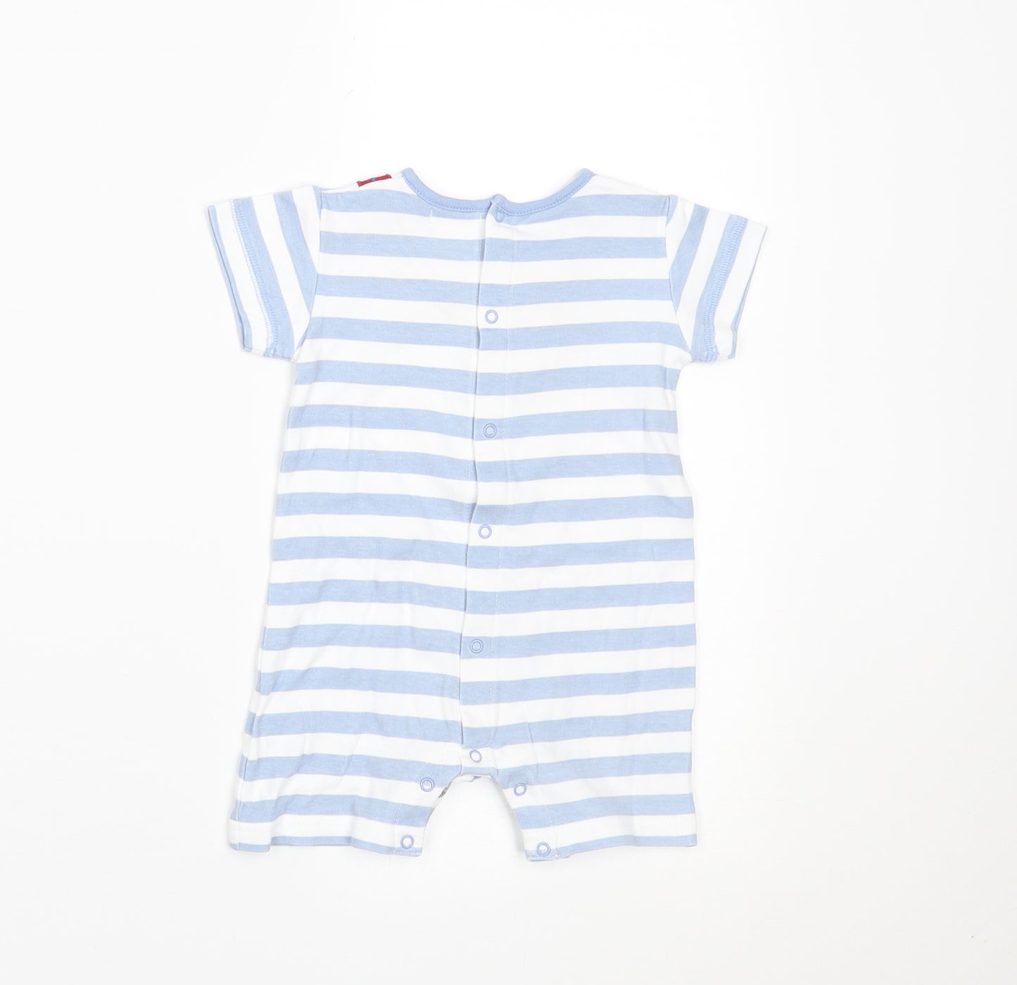 mamas & papas Baby Blue Striped  Romper One-Piece Size 3-6 Months
