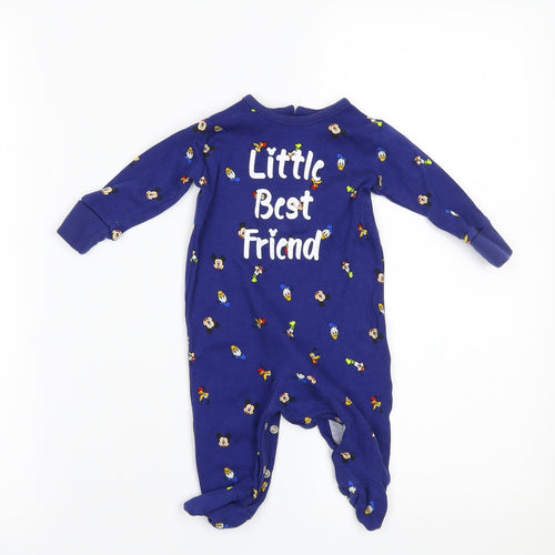 Disney Boys Blue Geometric  Babygrow One-Piece Size Newborn  - LITTLE BEST  FRIEND
