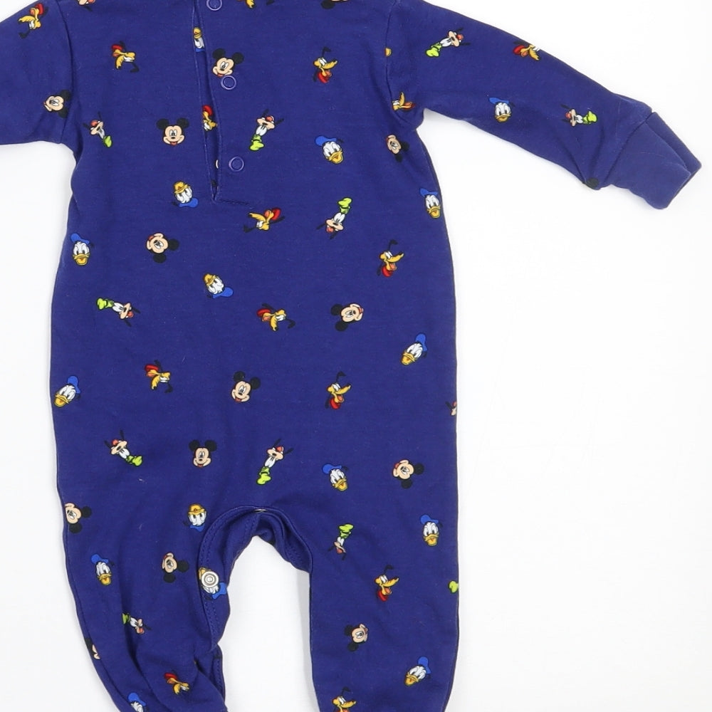 Disney Boys Blue Geometric  Babygrow One-Piece Size Newborn  - LITTLE BEST  FRIEND