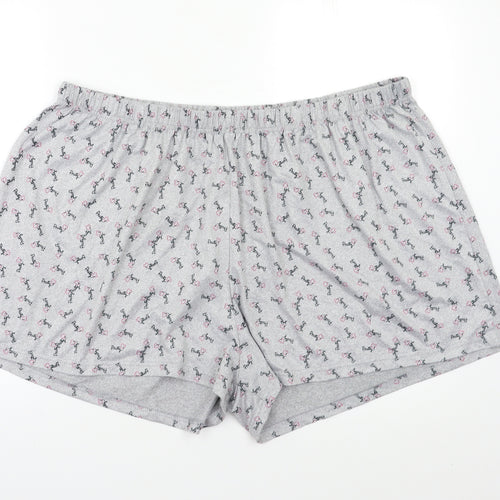 Preworn Womens Grey Geometric   Pyjama Pants Size 3XL