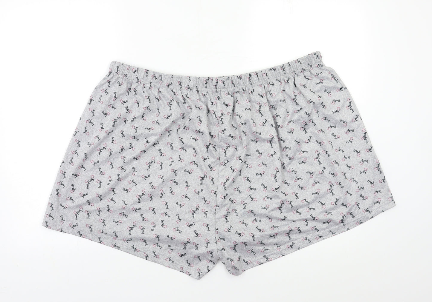 Preworn Womens Grey Geometric   Pyjama Pants Size 3XL