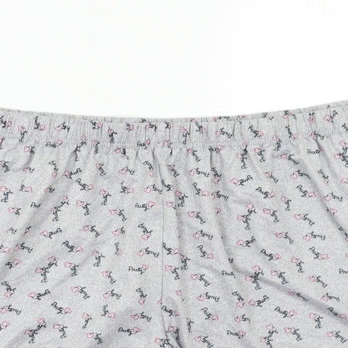 Preworn Womens Grey Geometric   Pyjama Pants Size 3XL