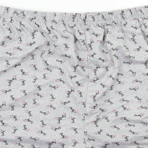 Preworn Womens Grey Geometric   Pyjama Pants Size 3XL