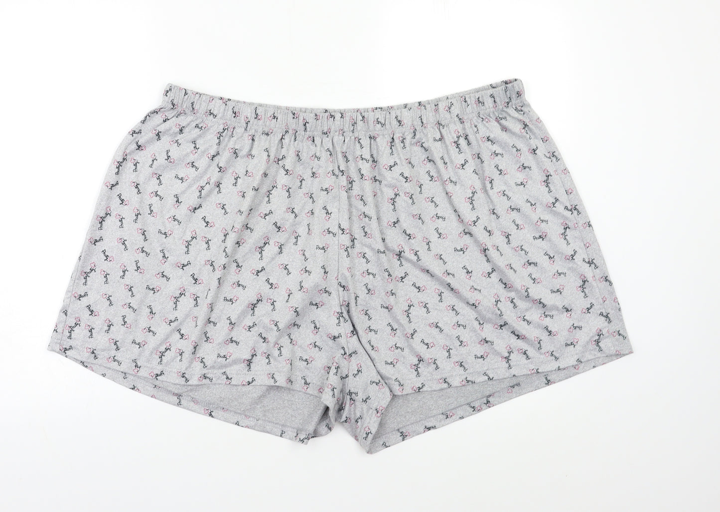 Preworn Womens Grey Geometric   Pyjama Pants Size 3XL