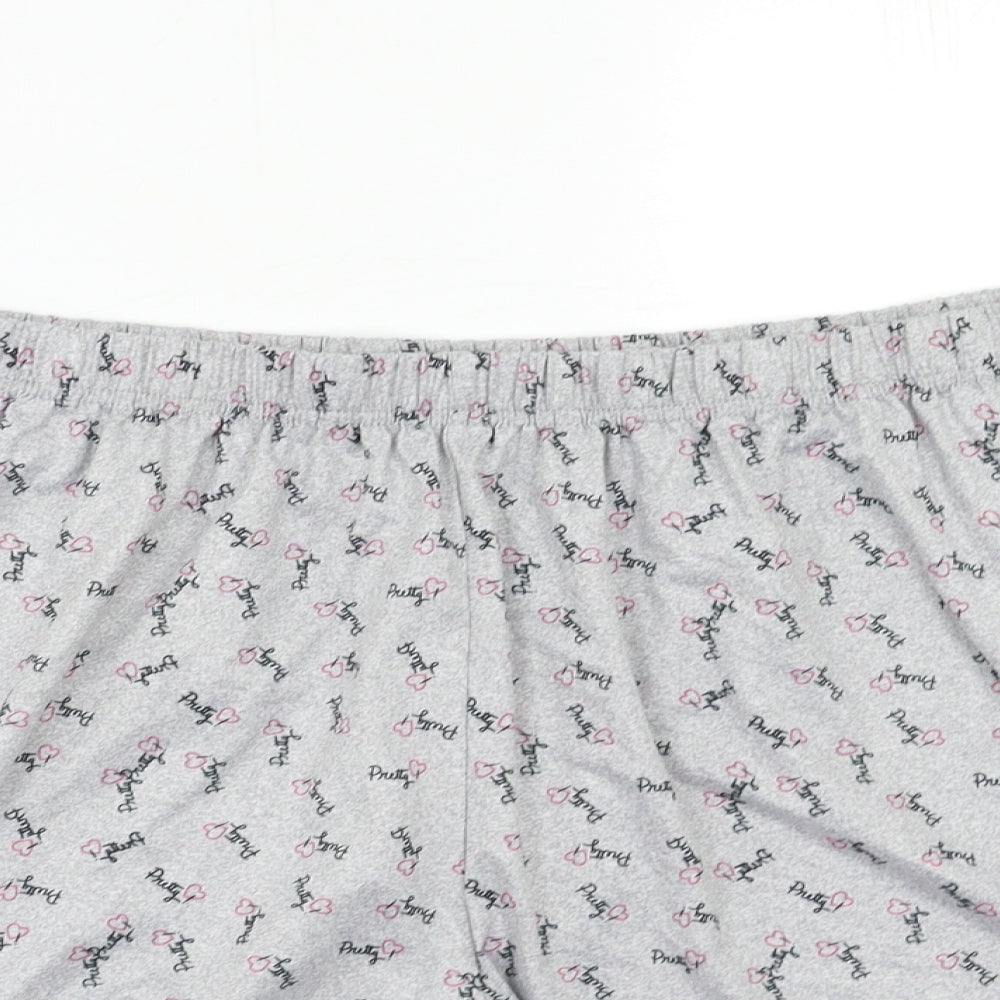Preworn Womens Grey Geometric   Pyjama Pants Size 3XL
