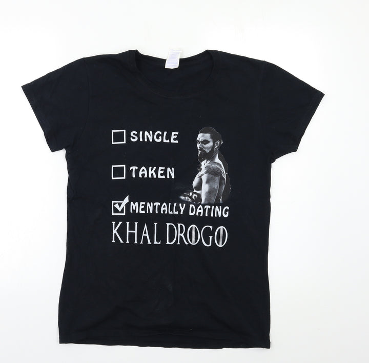 Gildan Womens Black Basic T-Shirt Size M - Game of Thrones