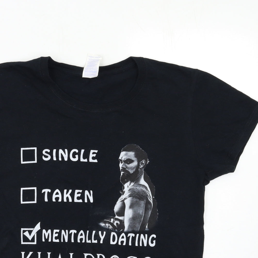 Gildan Womens Black   Basic T-Shirt Size M  - Game of Thrones