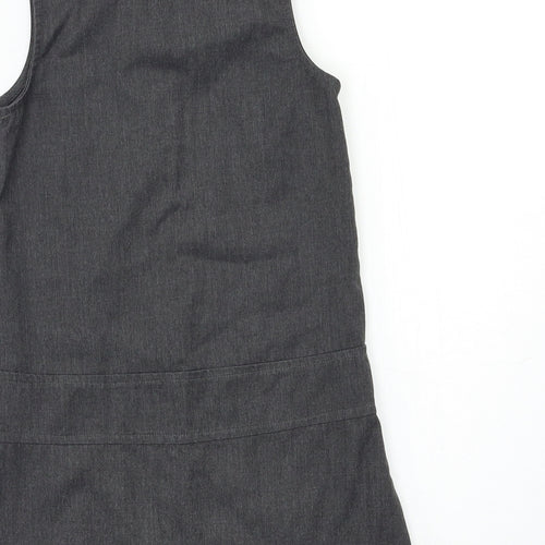 George Girls Grey   Pinafore/Dungaree Dress  Size 8 Years
