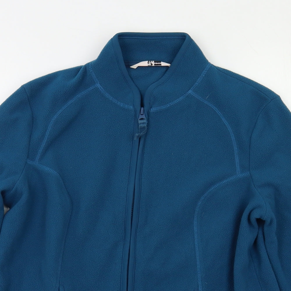 TU Womens Blue   Full Zip Sweatshirt Size 8