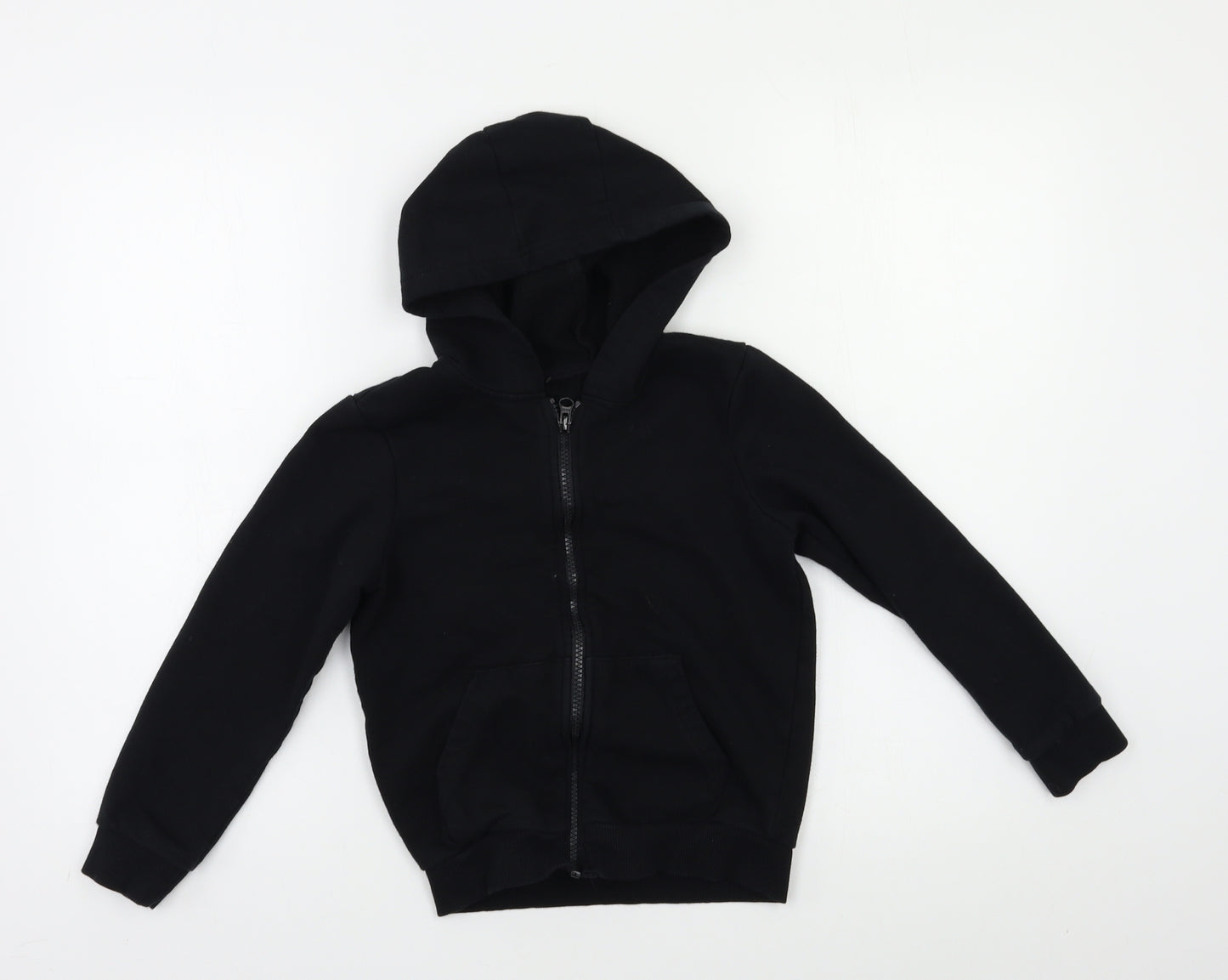 George Boys Black   Full Zip Hoodie Size 7-8 Years