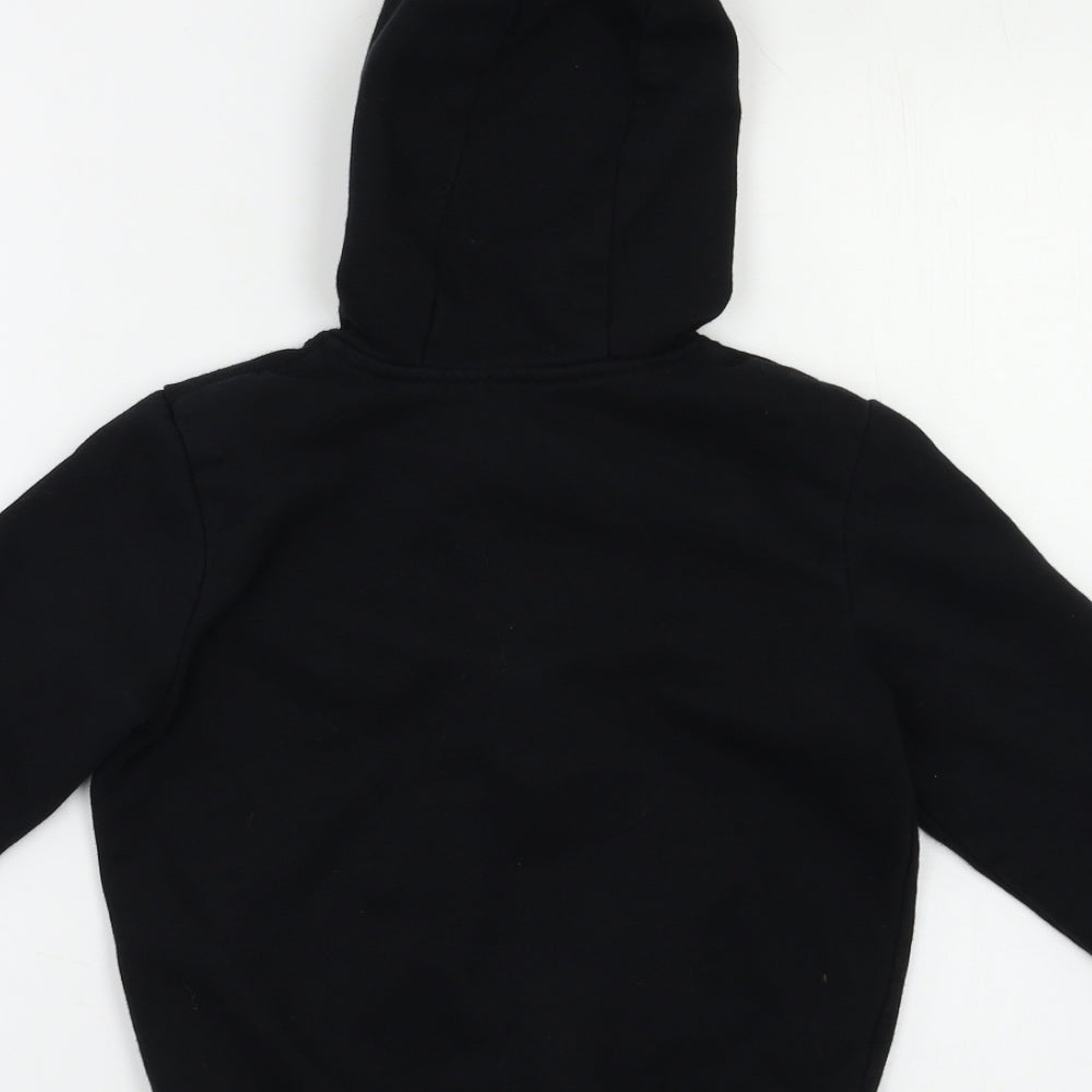 George Boys Black   Full Zip Hoodie Size 7-8 Years