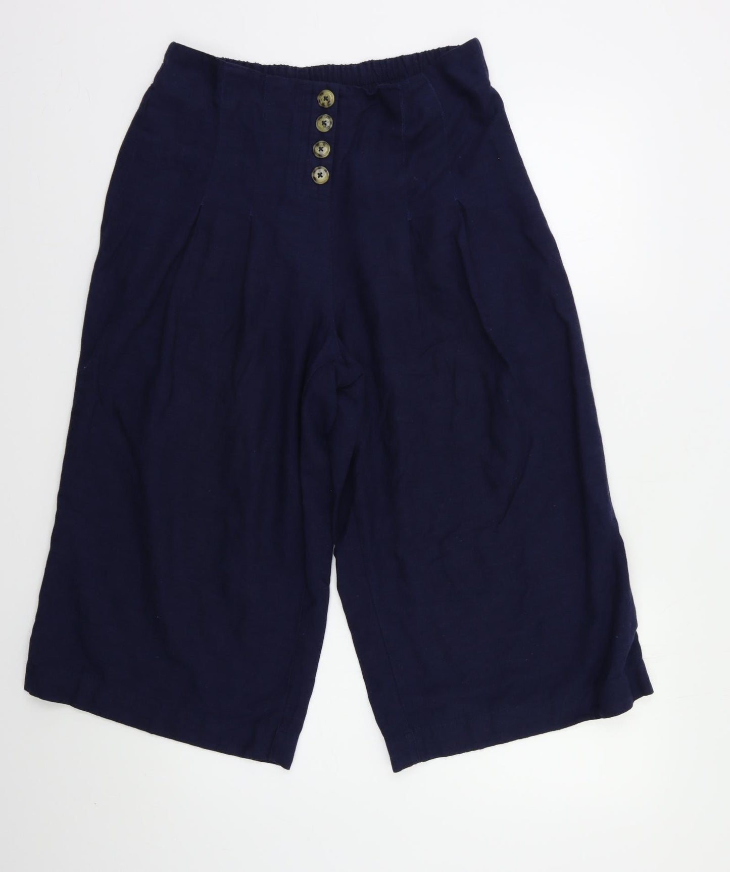 Monsoon Womens Blue   Cropped Trousers Size 12 L20 in