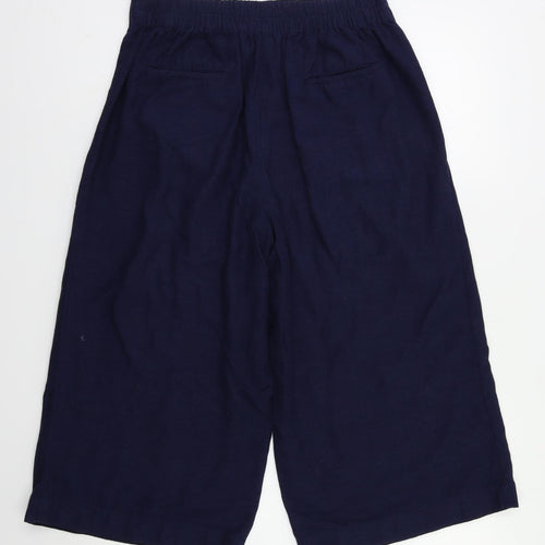 Monsoon Womens Blue   Cropped Trousers Size 12 L20 in