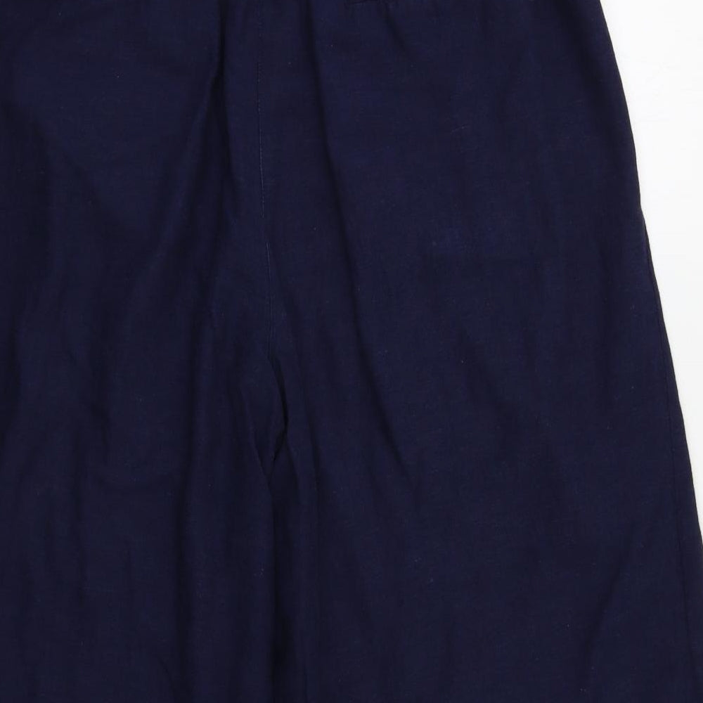 Monsoon Womens Blue   Cropped Trousers Size 12 L20 in